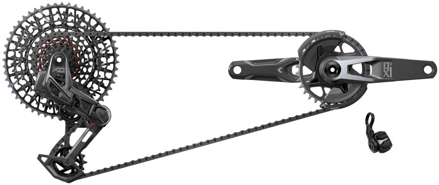 SRAM X0 T-Type Eagle Transmission Groupset - 170mm Crank 32t Chainring AXS POD Controller 10-52t Cassette Rear Derailleur Chain V2