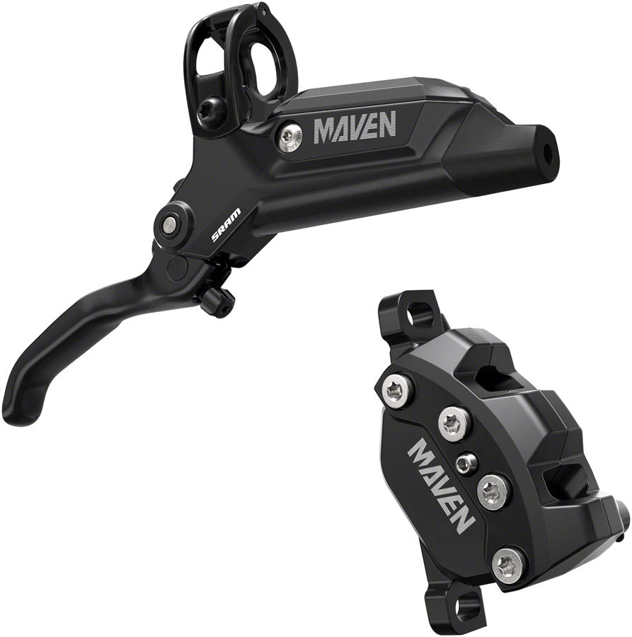 SRAM Maven Base Disc Brake Lever - Rear Front 2000mm Hose Post Mount 4-Piston Aluminum Lever SS Hardware Diffusion BLK A1