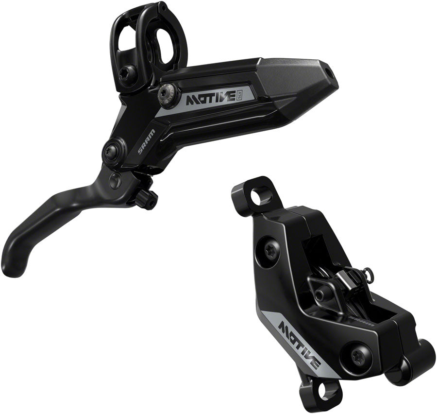 SRAM Motive Silver Disc Brake Lever - Rear Front 2000mm Hose Post Mount 4-Piston Aluminum Lever BLK A1