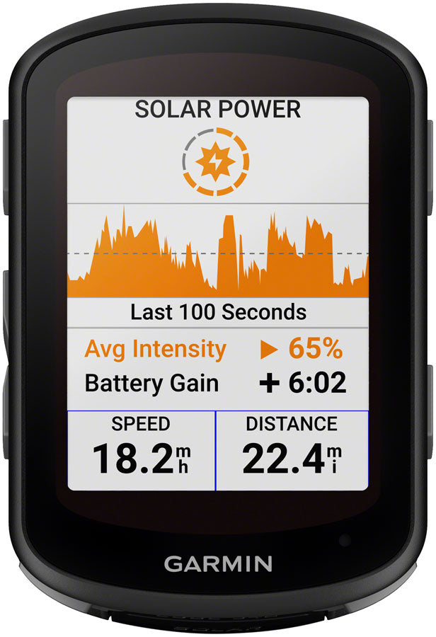 Garmin Edge 540 Solar Bike Computer - GPS Wireless Black