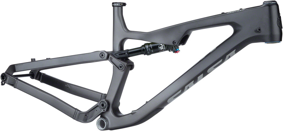 Salsa Rustler Carbon Frame - 27.5" Carbon Black/Gray Fade Large