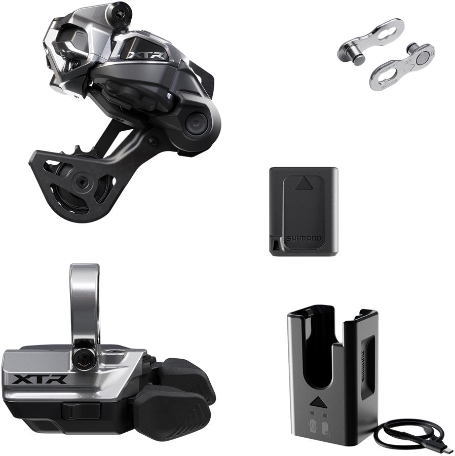 Shimano XTR M9250 Di2 Wireless Upgrade Kit - Includes M9250-GS Rear Derailleur M9250-R Shifter Battery Charger Quick Link