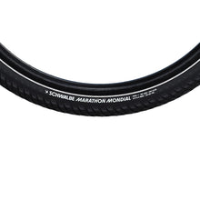 Schwalbe Marathon Mondial Hybrid Tire 700x50C Folding Clincher Addix V-Guard 67TPI Black