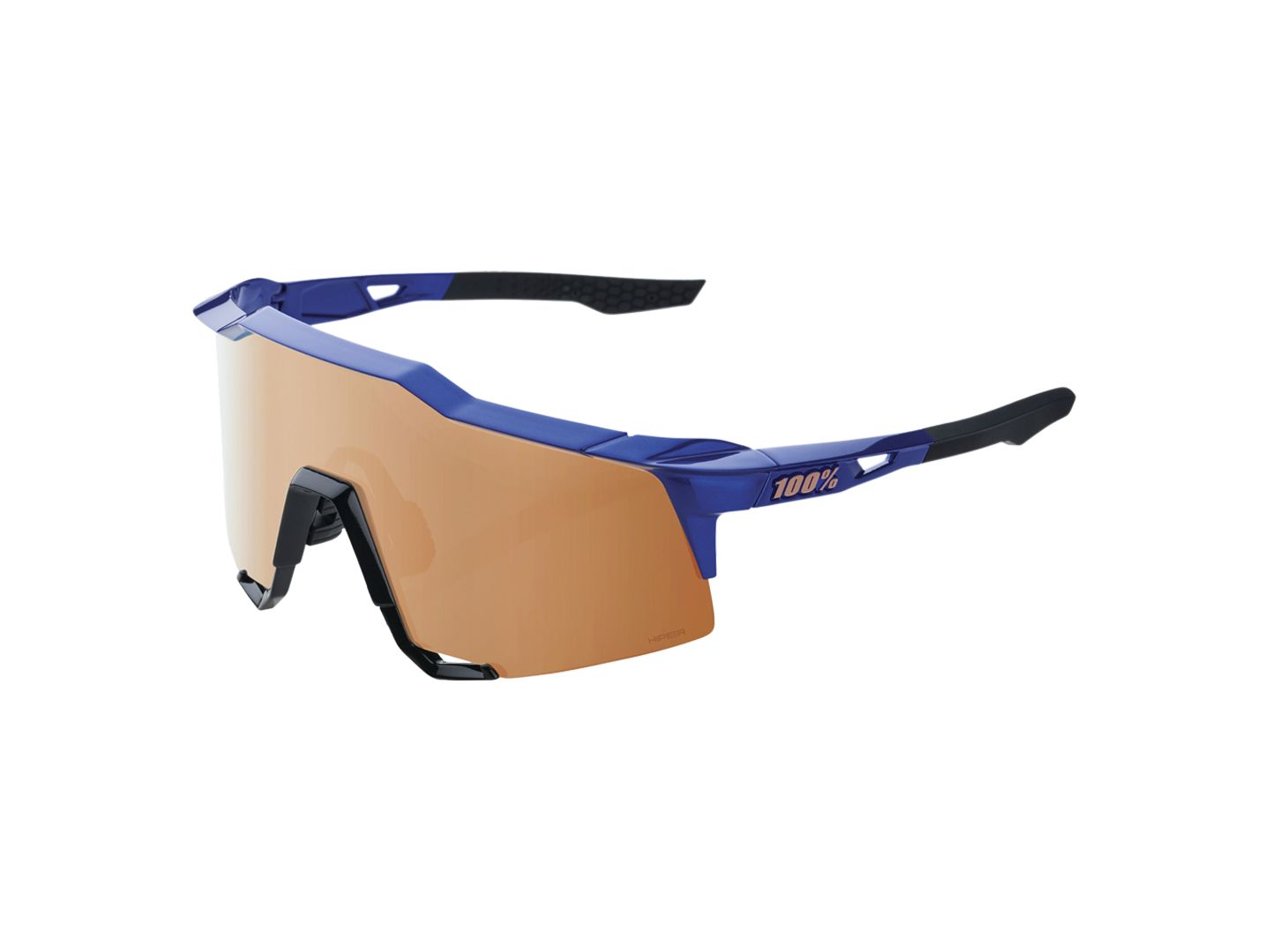 Eyewear 100% Speedcraft Sunglasses HiPER Blue/Copper Brown