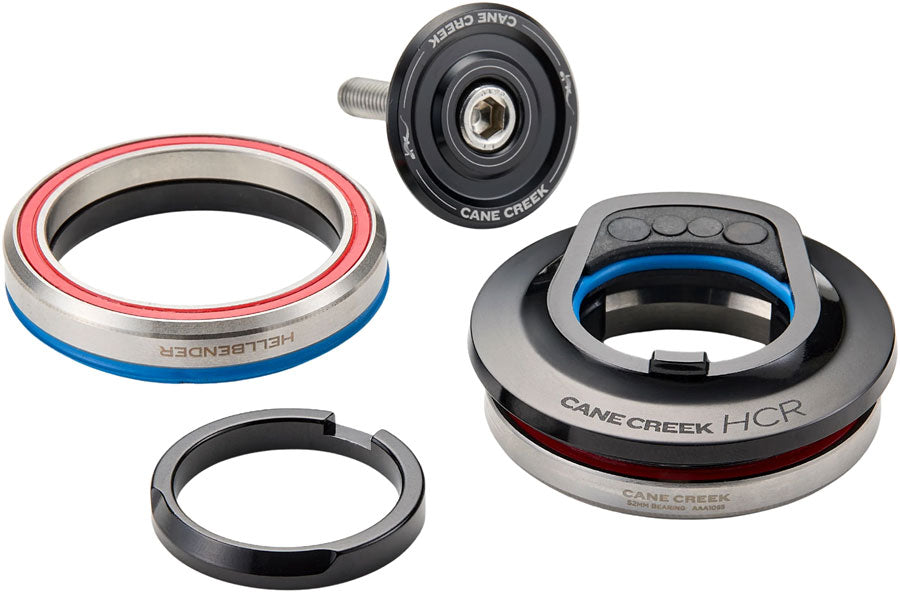 Cane Creek HCR Headset - Hidden Cable Routing IS52/28.6/H7 Upper | IS52/40 Lower Tapered BLK