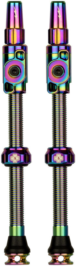 Muc-Off Big Bore Lite Tubeless Valve Stems - 2XLarge 70mm  Iridescent