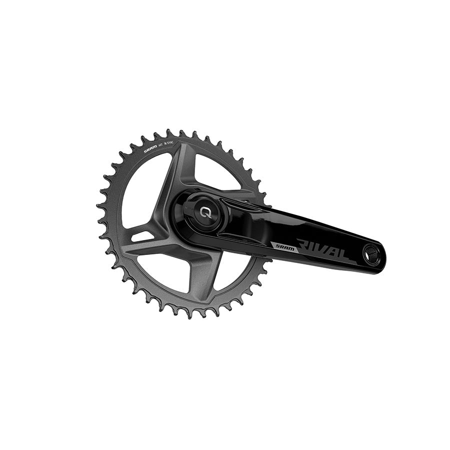 SRAM Rival D1 Quarq Wide 1x Power Meter Crankset Speed: 12 Spindle: 28.99mm 46 DUB 175mm Black Road Disc