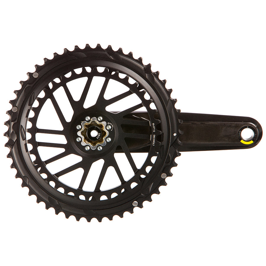 SRAM Force 2x E1 Crankset Speed: 12 Spindle: 28.99mm BCD: Direct Mount SRAM 8 Bolt 50/37 DUB 160mm Black Road