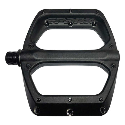 Spank SPOON DC Platform Pedals Body: Aluminum Spindle: Cr-Mo 9/16'' Black Pair