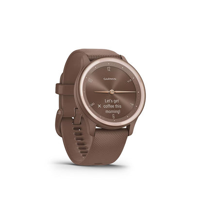 Garmin vivomove Sport Watch Watch Color: Cocoa Wristband: Cocoa - Silicone