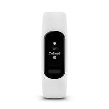 Garmin vivosmart 5 S/M Watch Watch Color: Black Wristband: White - Silicone