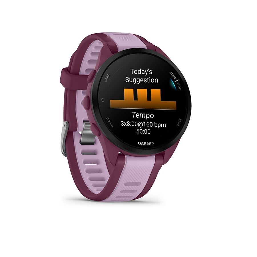 Garmin Forerunner 165 Music Watch Watch Color: Berry Wristband: Lilac - Silicone