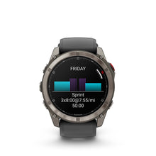 Garmin fenix 8 Pro 51 mm- AMOLED Sap. Watch Watch Color: Grey Wristband: Black - Silicone