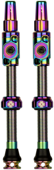 Muc-Off Big Bore Lite Tubeless Valve Stems - XLarge 60mm Iridescent