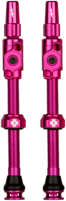 Muc-Off Big Bore Lite Tubeless Valve Stems - XLarge 60mm Pink