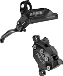 SRAM Maven Silver Disc Brake Lever - Rear Post Mount 4-Piston Aluminum Lever SS Hardware BLK A1