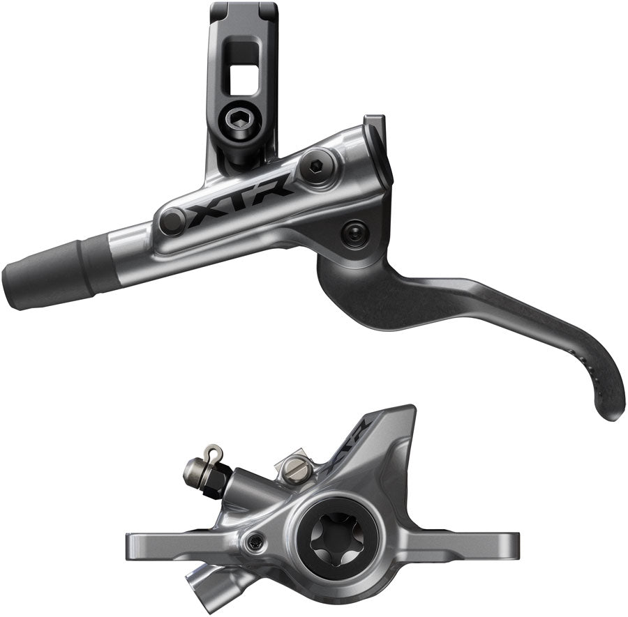 Shimano XTR M9200 XC Disc Brake Lever - Left/Front  Post Mount 2-Piston Caliper SM-BH90-SS Hose Metal Pads Gray