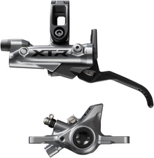 Shimano XTR BR-M9200 Disc Brake BL-M9220 Lever - Left/Front Post Mount 2-Piston Caliper SM-BH90-SS Hose Metal Pads Gray