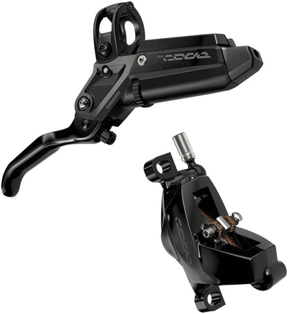 SRAM Code Silver Stealth Disc Brake Lever - Rear Post Mount 4-Piston Aluminum Lever SS Hardware BLK C1