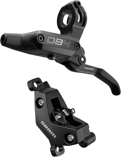SRAM DB4 Disc Brake Lever - Left Front Rear 2000mm Hose Post Mount 4-Piston Aluminum Lever Diffusion BLK A1