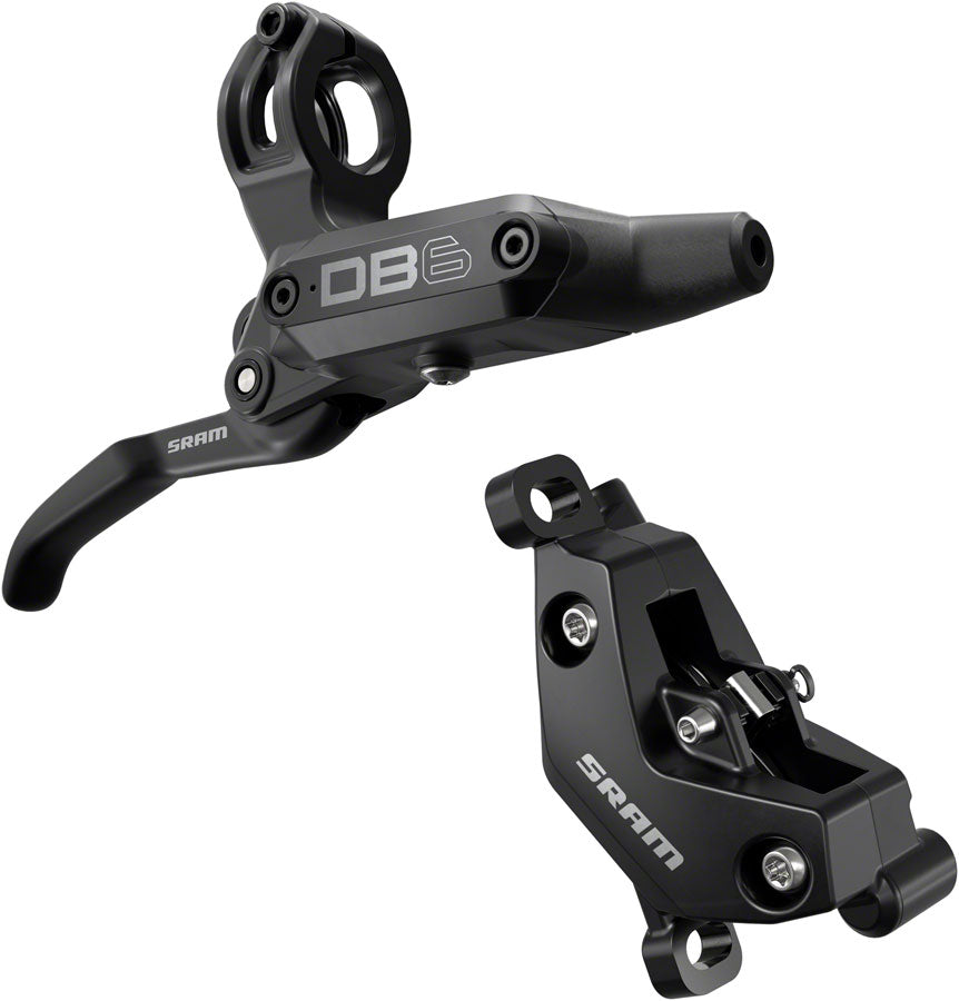 SRAM DB6 Disc Brake Lever - Right Front Rear 2000mm Hose Post Mount 4-Piston Aluminum Lever Diffusion BLK A1