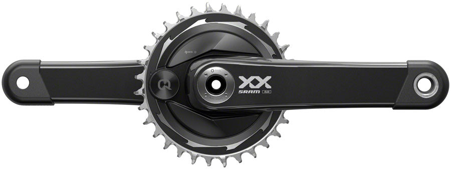 SRAM XX Eagle T-Type AXS Power Meter Wide Crankset - 175mm 12-Spd 32t Chainring DM Thread Mount PM Spider DUB Spindle Interface Blk