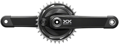 SRAM XX Eagle T-Type AXS Power Meter Wide Crankset - 175mm 12-Spd 32t Chainring DM Thread Mount PM Spider DUB Spindle Interface Blk