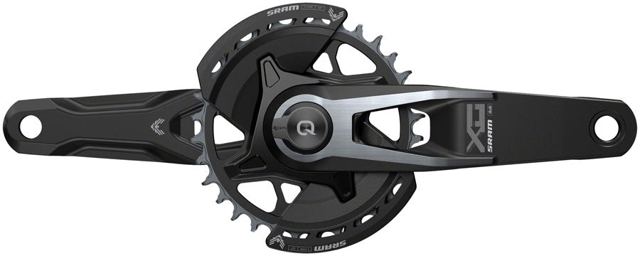 SRAM X0 Eagle T-Type AXS Power Meter Wide Crankset - 165mm 12-Speed 32t Chainring Direct Mount 2-Guards PM DUB Spindle BLK
