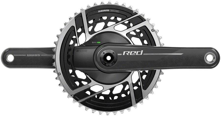 SRAM RED AXS Power Meter Crankset - 175mm 2x 12-Speed 48/35t 8-Bolt Direct Mount DUB Spindle Interface Natural Carbon E1