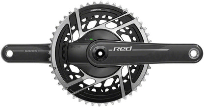SRAM RED AXS Power Meter Crankset - 170mm 2x 12-Speed 46/33t 8-Bolt Direct Mount DUB Spindle Interface Natural Carbon E1
