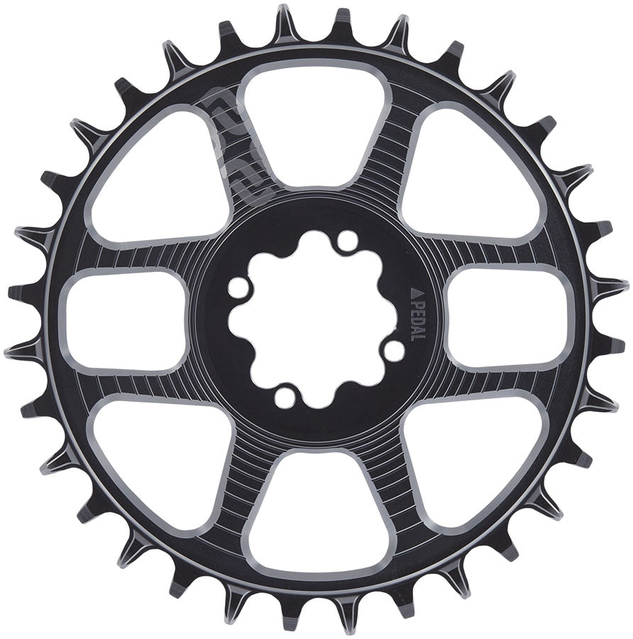 e*thirteen Helix Race 8-Bolt Chainring - 30t 11/12-Speed 3mm Offset 8-Bolt Direct Mount BLK