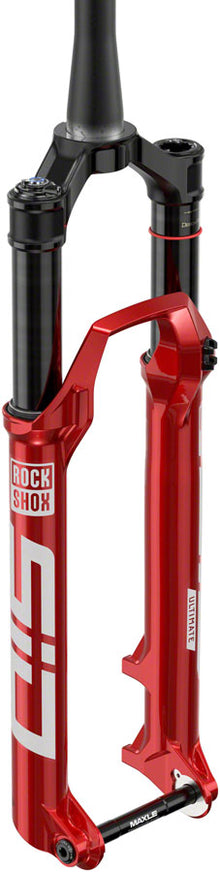 RockShox SID Ultimate Race Day 2 Suspension Fork - 29" 120 mm 15x110 mm 44 mm Offset Electric Red 2P Remote D1