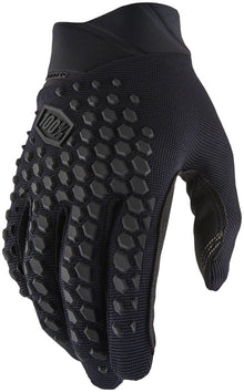 100% Geomatic Gloves - Black/Charcoal Full Finger Men's Small