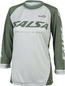 Salsa Women's Fleet 3/4 MTB Jersey - Small Green White
