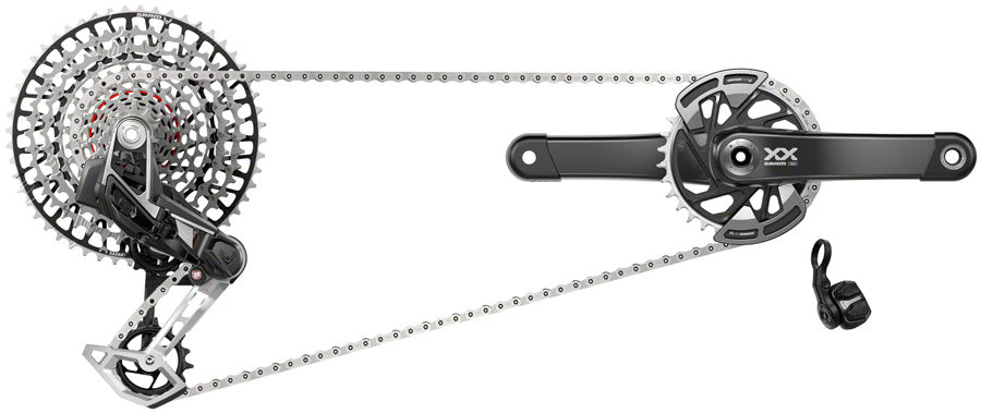 SRAM XX T-Type Eagle Transmission Groupset - 175mm Crank 32t Chainring AXS POD Controller 10-52t Cassette Rear Derailleur Chain