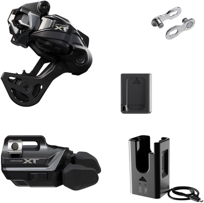 Shimano Deore XT M8250 Di2 Wireless Upgrade Kit - M8250-GS Rear Derailleur M8250-IR I-SPEC EV Shifter Battery Charger Quick Link