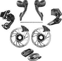 SRAM Force eTap AXS Road Groupset - 2x12-Speed HRD Shift/Brake Levers FM Calipers CL Rotors Chain F/R Derailleurs E1