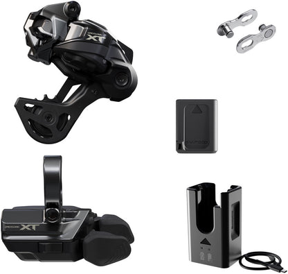 Shimano Deore XT M8250 Di2 Wireless Upgrade Kit - M8250-GS Rear Derailleur M8250-R Shifter Battery Charger Quick Link