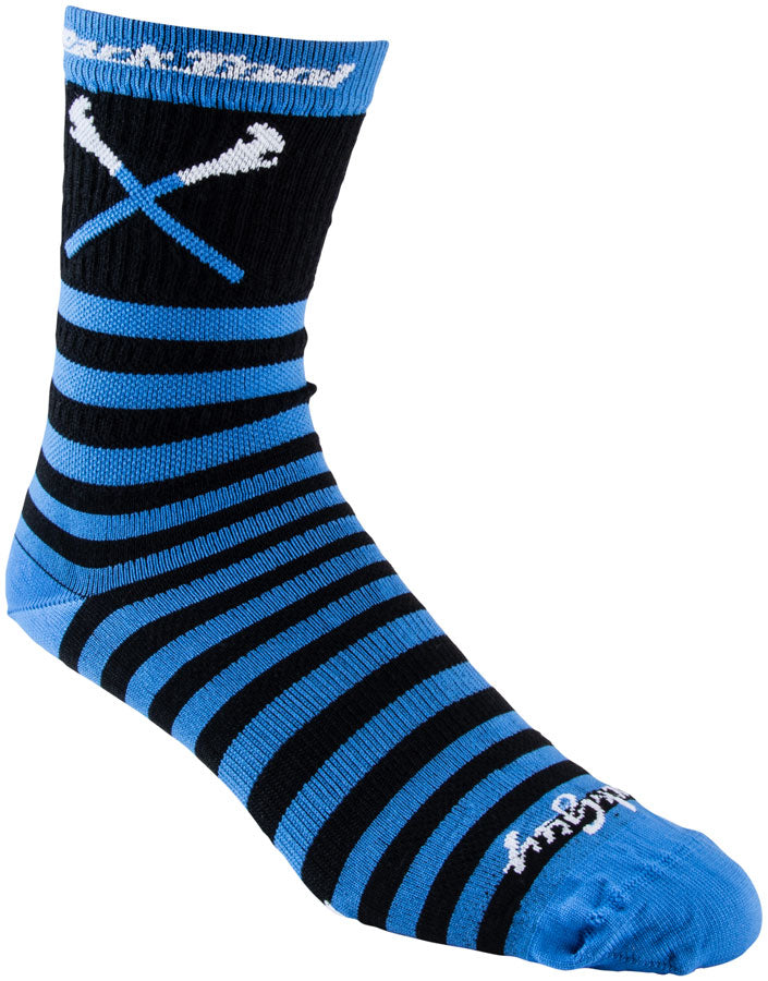 Park Tool SOX-6 Cycling Socks - Black/Blue  Small/Medium