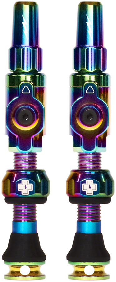 Muc-Off Big Bore Lite Tubeless Valve Stems - Medium 35mm Iridescent