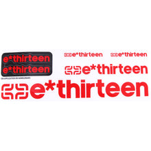 E*thirteen Race Handlebar Decal Set All'Round Red  
