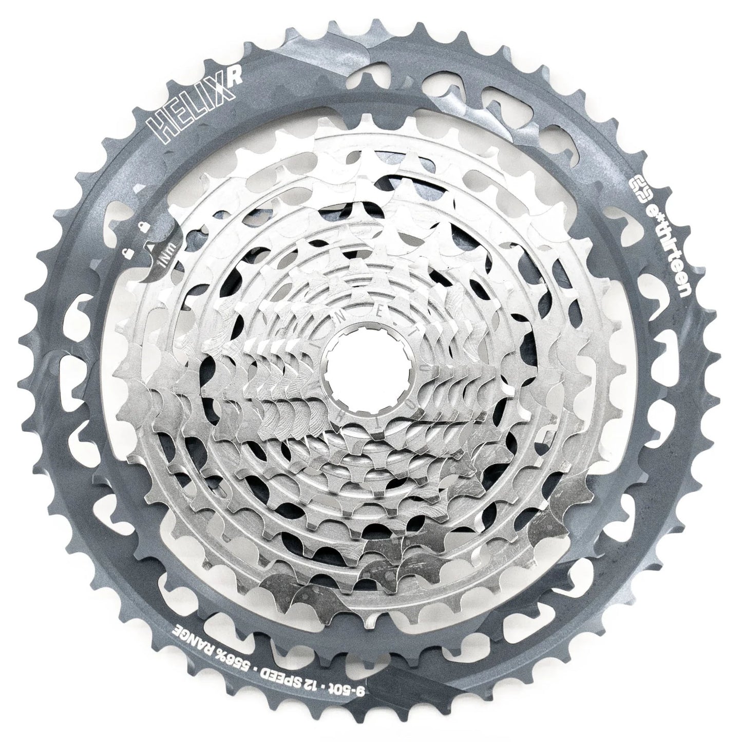 E*thirteen Helix Race 12sp Cassette 9-50t - Nickel Gray  