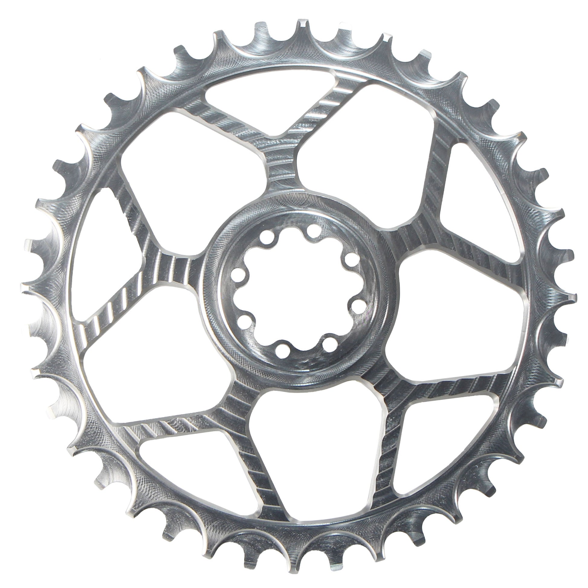 5Dev Aluminum Road Chainring 8-Bolt Sram 42T Raw