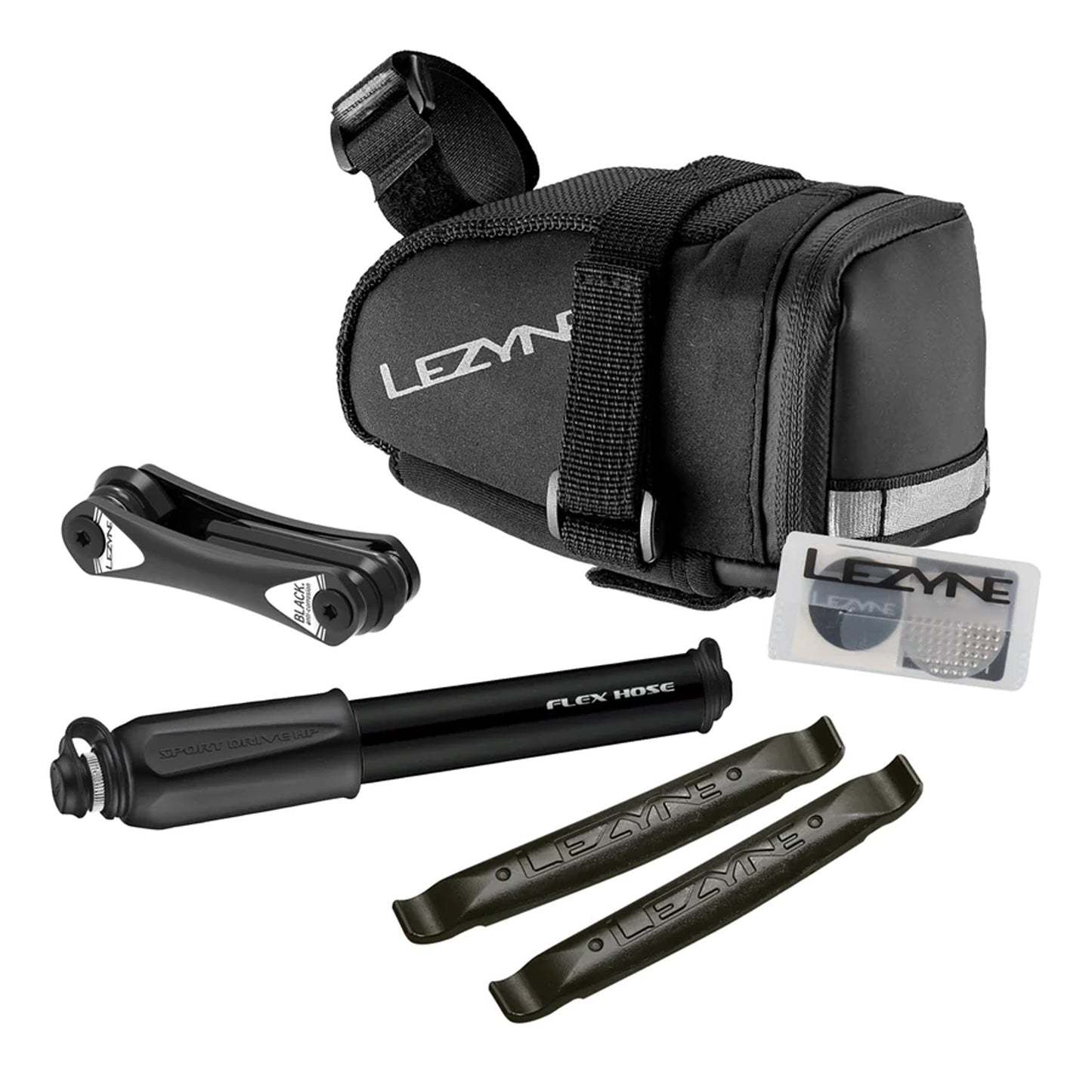 Lezyne M-Caddy Sport Saddle Bag Kit Black