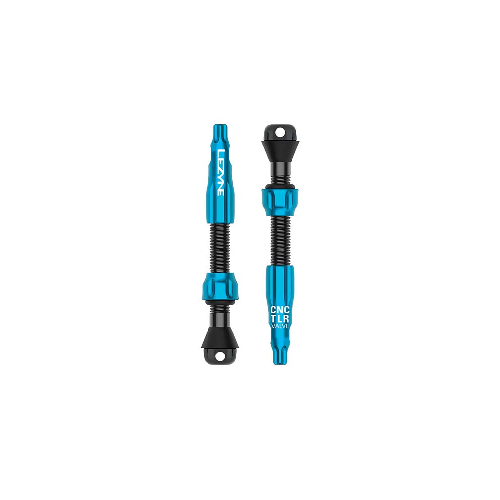 Lezyne CNC TLR Tubeless Valve Pro 44mm Blue Pair