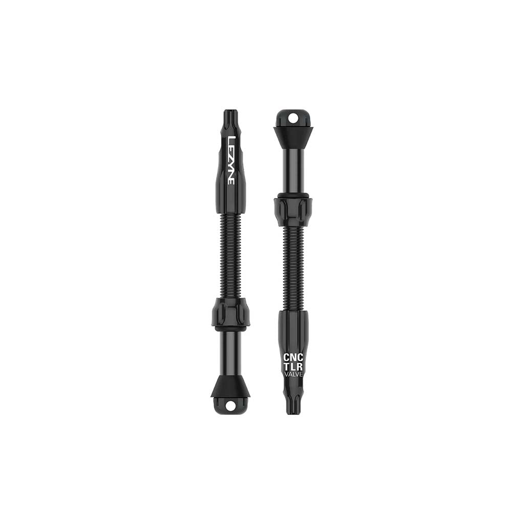 Lezyne CNC TLR Tubeless Valve Pro 60mm Black Pair