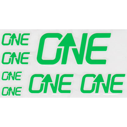 OneUp Components Riser Bar Decal Kit Green  