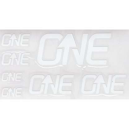 OneUp Components Riser Bar Decal Kit White