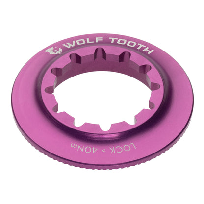 Wolf Tooth Components Center Lock Rotor Lockring Internal Spline Purple